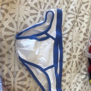 Men's Blue and White Briefs
